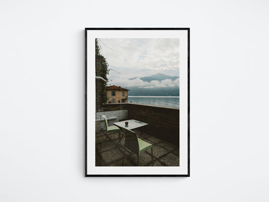 Coffee by Lake Como